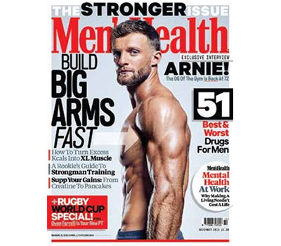 Tom Kemp on the cover of Men's Health